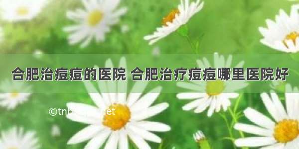 合肥治痘痘的医院 合肥治疗痘痘哪里医院好