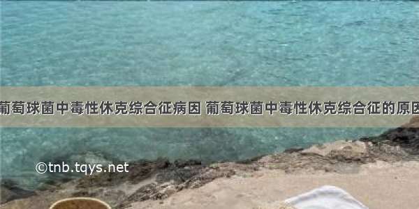 葡萄球菌中毒性休克综合征病因 葡萄球菌中毒性休克综合征的原因