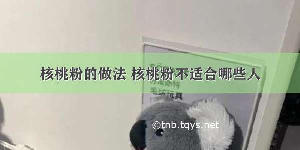 核桃粉的做法 核桃粉不适合哪些人