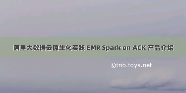 阿里大数据云原生化实践 EMR Spark on ACK 产品介绍