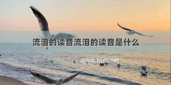 流泪的读音流泪的读音是什么