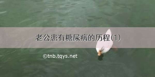 老公患有糖尿病的历程(1)