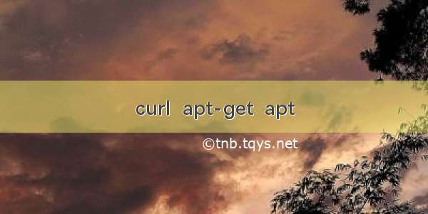 curl  apt-get  apt