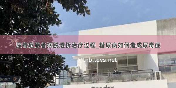 尿毒症患者摆脱透析治疗过程_糖尿病如何造成尿毒症