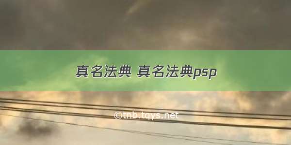 真名法典 真名法典psp