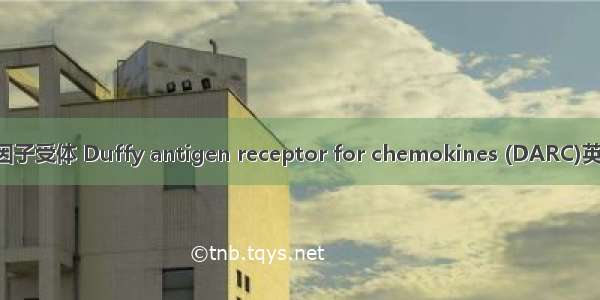 Duffy抗原趋化因子受体 Duffy antigen receptor for chemokines (DARC)英语短句 例句大全