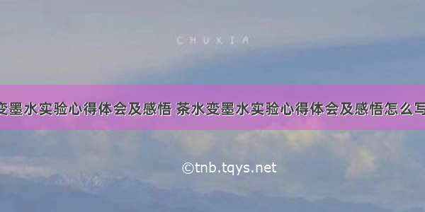 茶水变墨水实验心得体会及感悟 茶水变墨水实验心得体会及感悟怎么写(3篇)