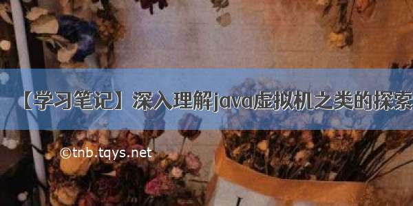 【学习笔记】深入理解java虚拟机之类的探索