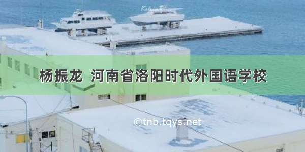 杨振龙  河南省洛阳时代外国语学校