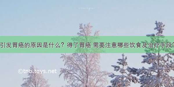 引发胃癌的原因是什么？得了胃癌 需要注意哪些饮食及治疗手段？