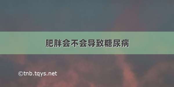 肥胖会不会导致糖尿病