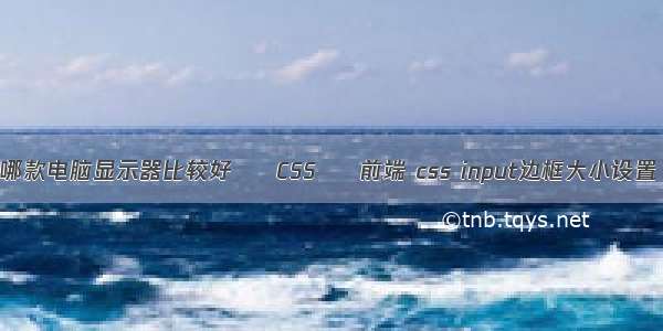 哪款电脑显示器比较好 – CSS – 前端 css input边框大小设置