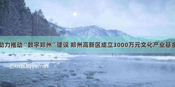 助力推动“数字郑州”建设 郑州高新区成立3000万元文化产业基金