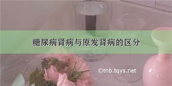 糖尿病肾病与原发肾病的区分