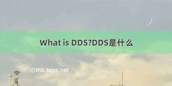 What is DDS?DDS是什么