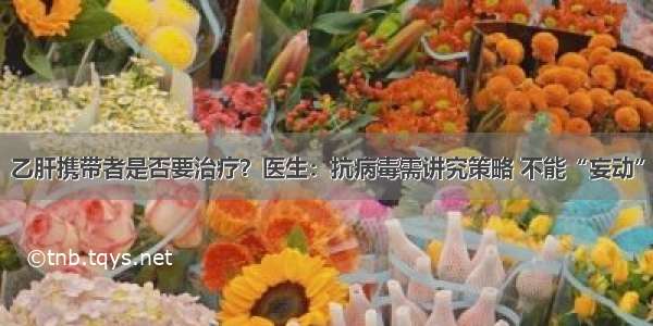 乙肝携带者是否要治疗？医生：抗病毒需讲究策略 不能“妄动”