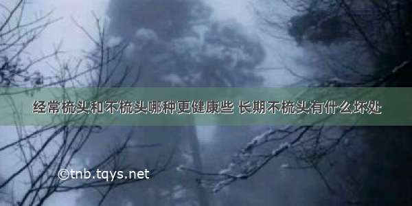 经常梳头和不梳头哪种更健康些 长期不梳头有什么坏处