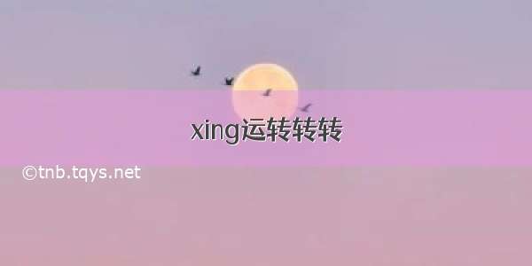 xing运转转转