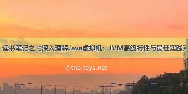 读书笔记之《深入理解Java虚拟机：JVM高级特性与最佳实践》