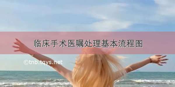 临床手术医嘱处理基本流程图