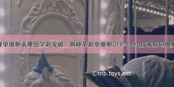 我国科学家实现单细胞表观组学新突破：两种革新单细胞ChIP-seq技术解码细胞命运决定机制