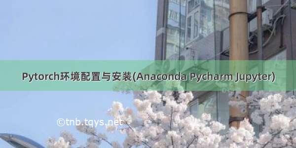 Pytorch环境配置与安装(Anaconda Pycharm Jupyter)