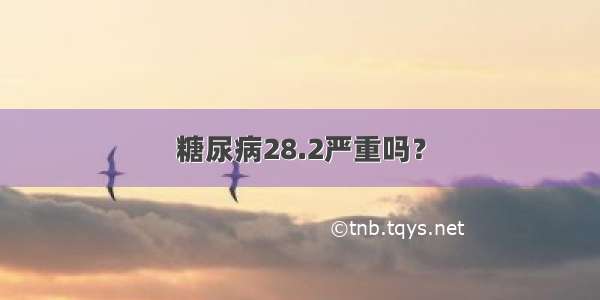 糖尿病28.2严重吗？