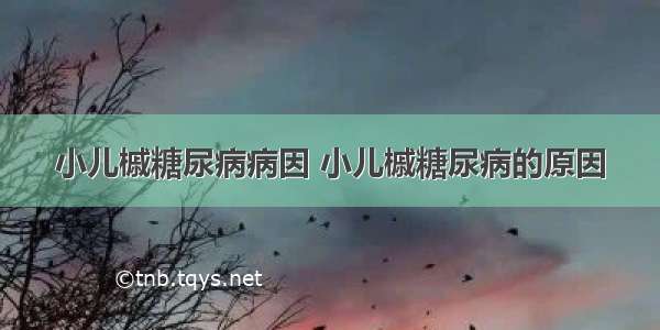 小儿槭糖尿病病因 小儿槭糖尿病的原因