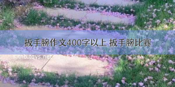 扳手腕作文400字以上 扳手腕比赛