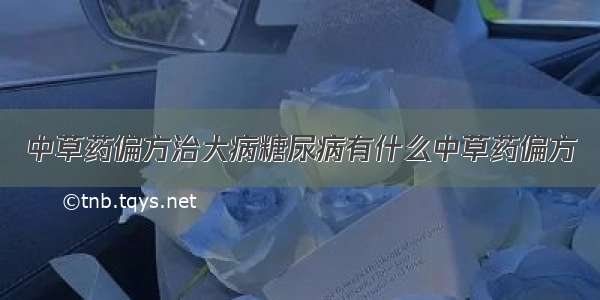 中草药偏方治大病糖尿病有什么中草药偏方