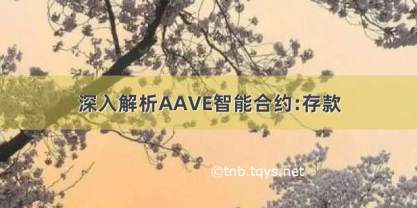 深入解析AAVE智能合约:存款