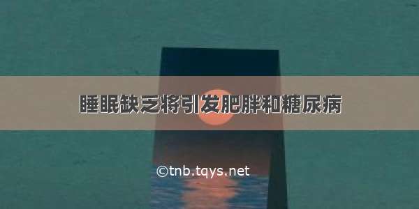 睡眠缺乏将引发肥胖和糖尿病