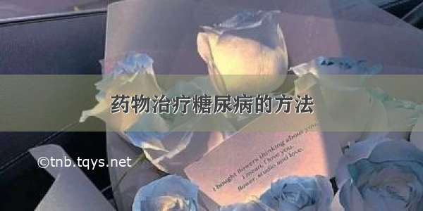 药物治疗糖尿病的方法