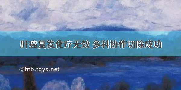 肝癌复发化疗无效 多科协作切除成功