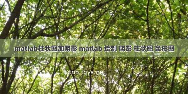 matlab柱状图加阴影 matlab 绘制 阴影 柱状图 条形图