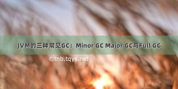 JVM的三种常见GC：Minor GC Major GC与Full GC