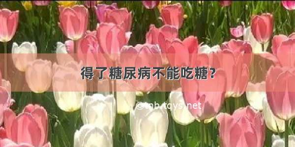 得了糖尿病不能吃糖？