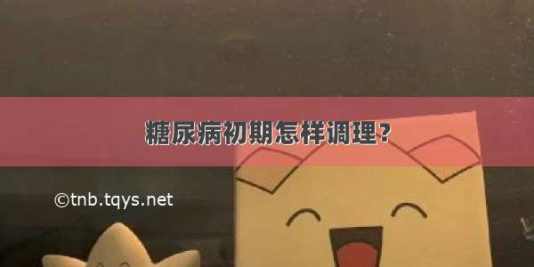 糖尿病初期怎样调理？