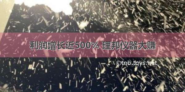 利润增长近500% 理邦仪器大赚