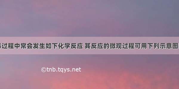 自来水消毒过程中常会发生如下化学反应 其反应的微观过程可用下列示意图表示：（1）