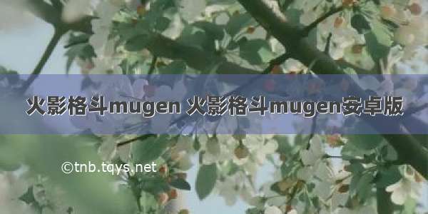 火影格斗mugen 火影格斗mugen安卓版