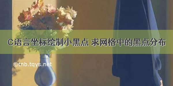 C语言坐标绘制小黑点 求网格中的黑点分布