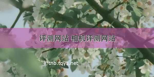 评测网站 相机评测网站