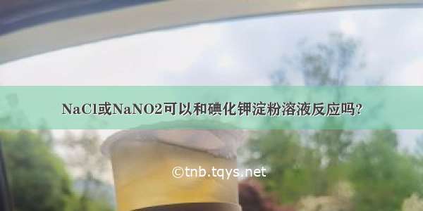 NaCl或NaNO2可以和碘化钾淀粉溶液反应吗?