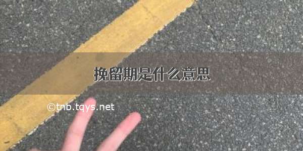 挽留期是什么意思