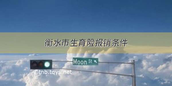 衡水市生育险报销条件