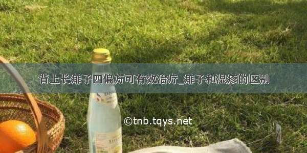 背上长痱子四偏方可有效治疗_痱子和湿疹的区别