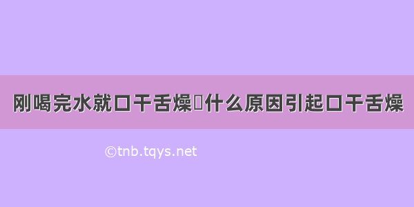 刚喝完水就口干舌燥	什么原因引起口干舌燥