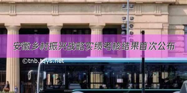 安徽乡村振兴战略实绩考核结果首次公布