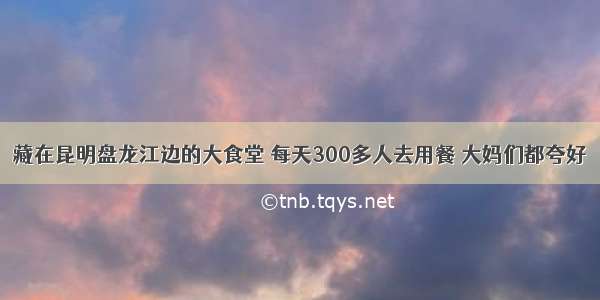 藏在昆明盘龙江边的大食堂 每天300多人去用餐 大妈们都夸好